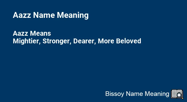 Aazz Name Meaning