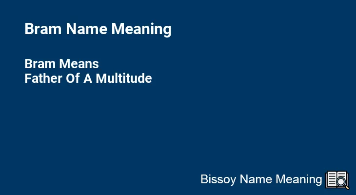 Bram Name Meaning