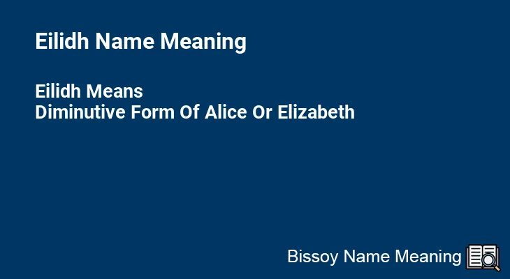 Eilidh Name Meaning