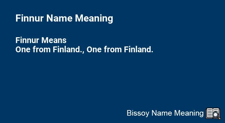 Finnur Name Meaning