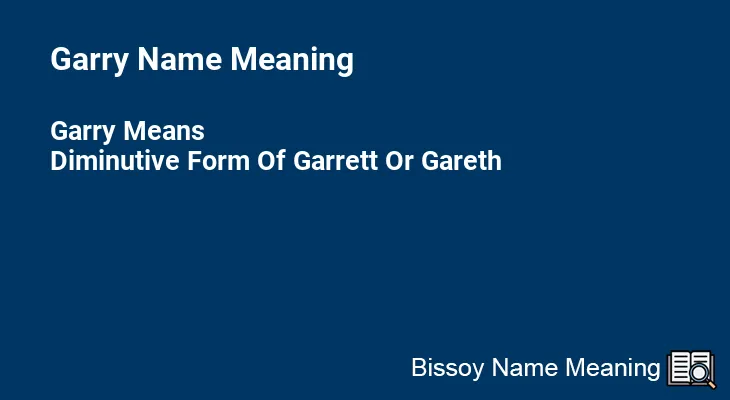 Garry Name Meaning