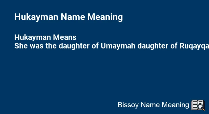 Hukayman Name Meaning
