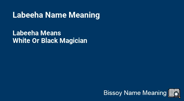 Labeeha Name Meaning