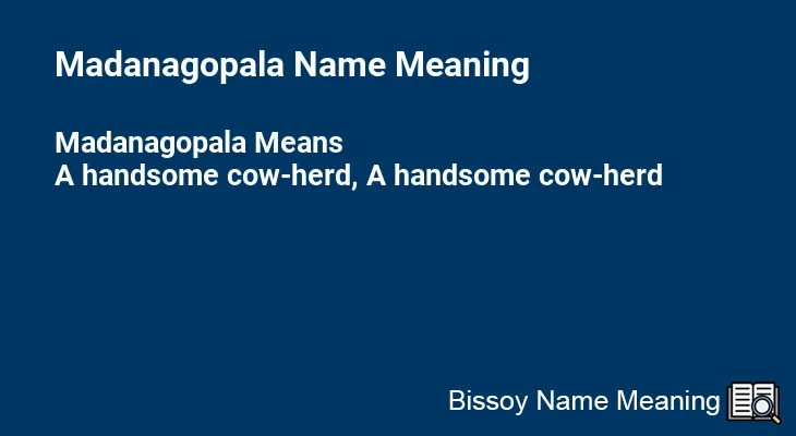 Madanagopala Name Meaning