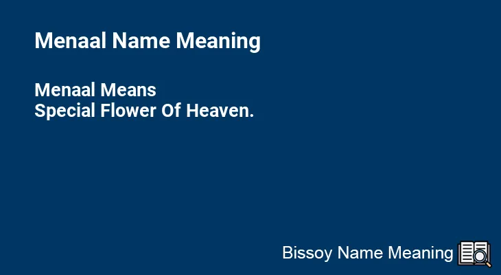 Menaal Name Meaning