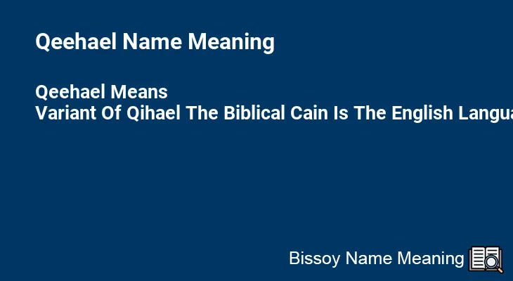 Qeehael Name Meaning