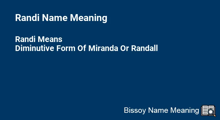Randi Name Meaning