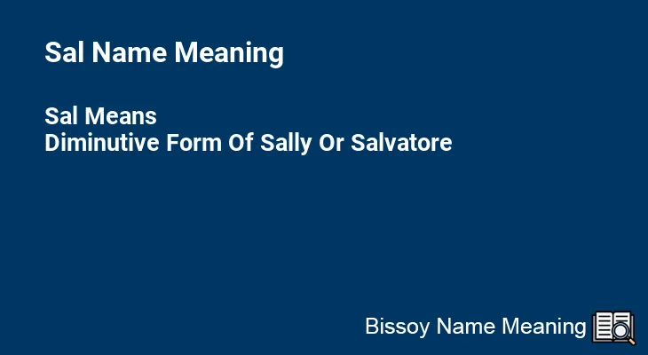 Sal Name Meaning