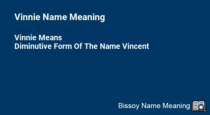 Vinnie Name Meaning