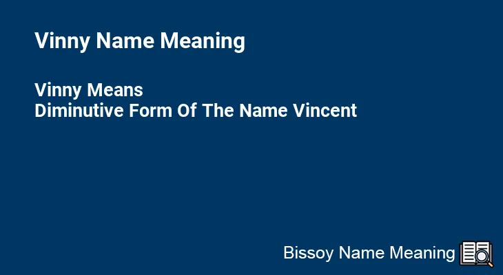 Vinny Name Meaning